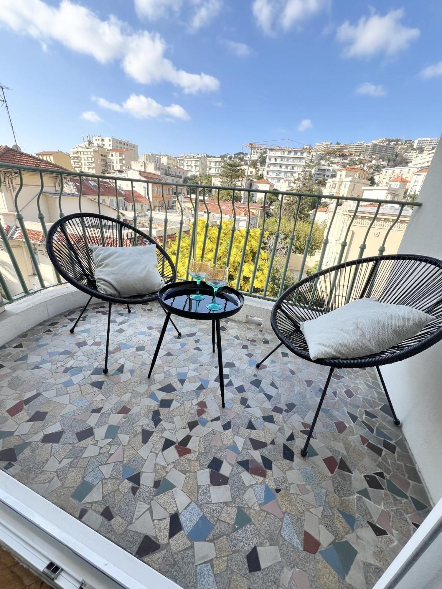 Mj-Select - Gambetta 4 Pers Terrace Clim Lägenhet Nice Exteriör bild